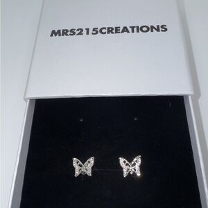 Silver Butterfly Earrings